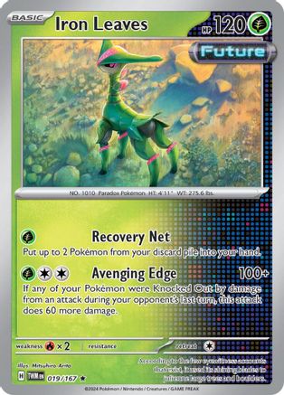 Iron Leaves 019/167 - SV06 Twilight Masquerade Reverse Holofoil
