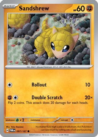 Sandshrew 097/167 - SV06 Twilight Masquerade