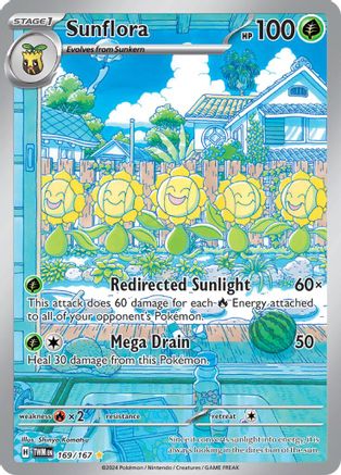 Sunflora 169/167 - SV06 Twilight Masquerade Holofoil
