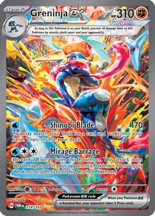 Greninja ex [214] (SV06: Twilight Masquerade) Holofoil