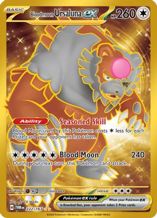 Bloodmoon Ursaluna ex [222] (SV06: Twilight Masquerade) Holofoil