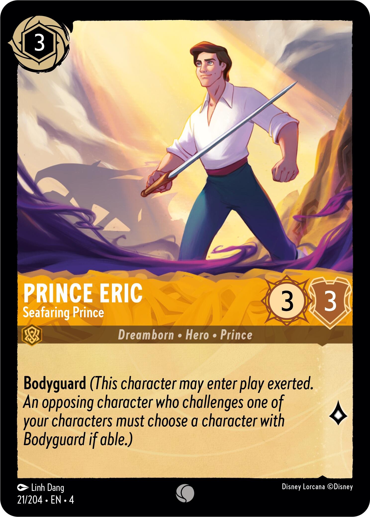 Prince Eric - Seafaring Prince (21/204) - Ursulas Return Cold Foil