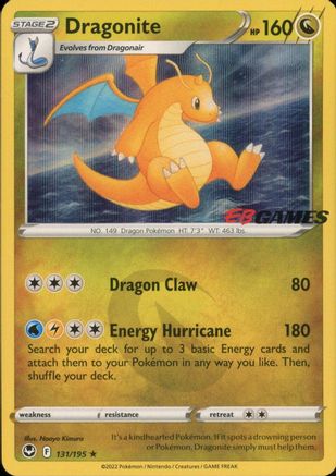 Dragonite (EB Games Exclusive) 131/195 - Miscellaneous Cards & Products Holofoil