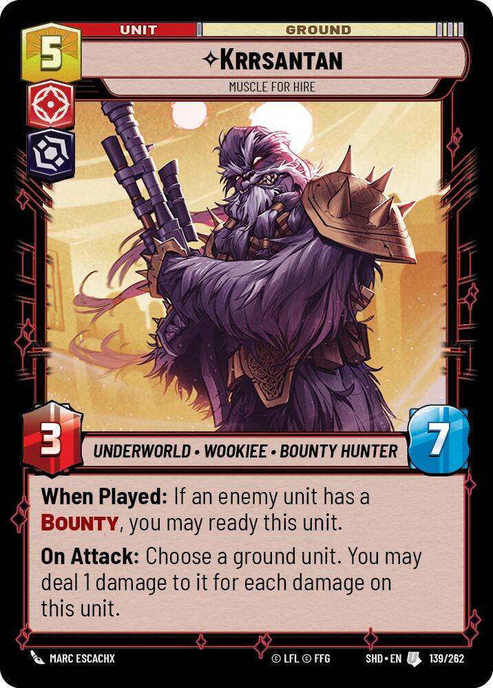 Krrsantan - Muscle for Hire (139/262) - Shadows of the Galaxy