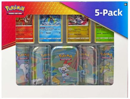 Pokemon: Costco Galar Pals Mini Tins 5-Pack