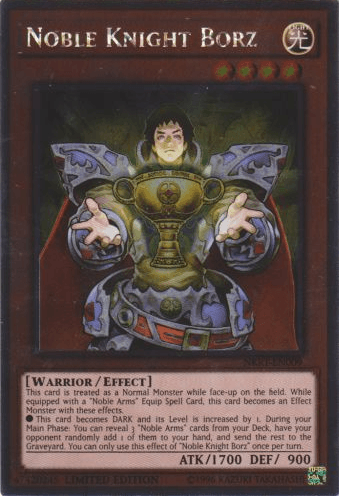 Noble Knight Borz [NKRT-EN009] Platinum Rare - Josh's Cards