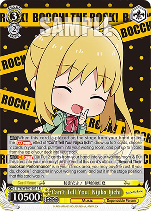 Can't Tell You! Nijika Ijichi (BTR/W107-E011 R) - BOCCHI THE ROCK!