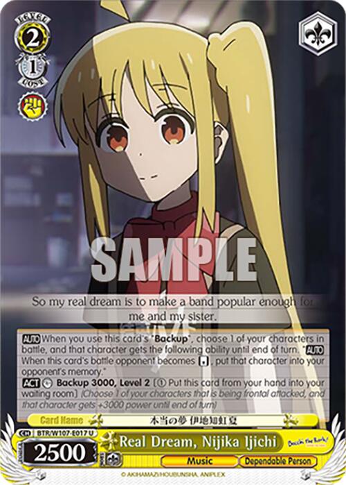 Real Dream, Nijika Ijichi (BTR/W107-E017 U) - BOCCHI THE ROCK!