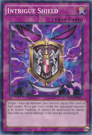 Intrigue Shield [BP03-EN231] Shatterfoil Rare - Josh's Cards
