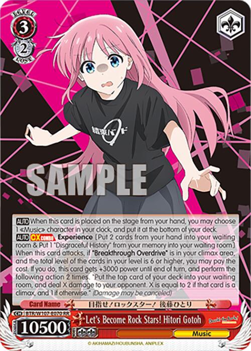 Let's Become Rock Stars! Hitori Gotoh (BTR/W107-E070 RR) - BOCCHI THE ROCK!