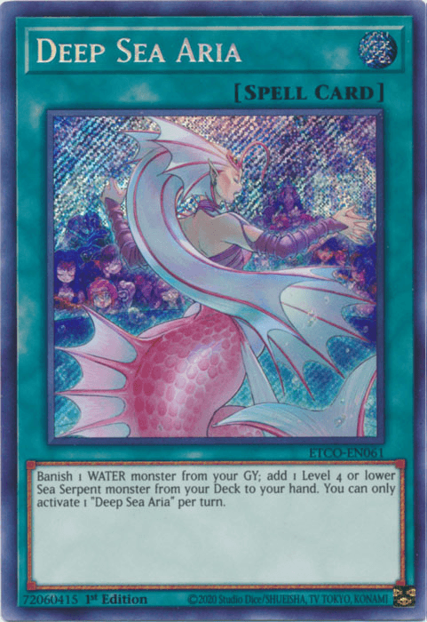 Deep Sea Aria [ETCO-EN061] Secret Rare - Josh's Cards
