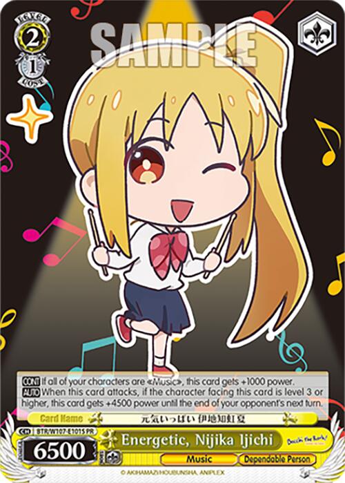 Energetic, Nijika Ijichi (Foil) (BTR/W107-E101S PR) - BOCCHI THE ROCK!