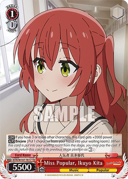 Miss Popular, Ikuyo Kita (BTR/W107-TE17 TD) - BOCCHI THE ROCK!