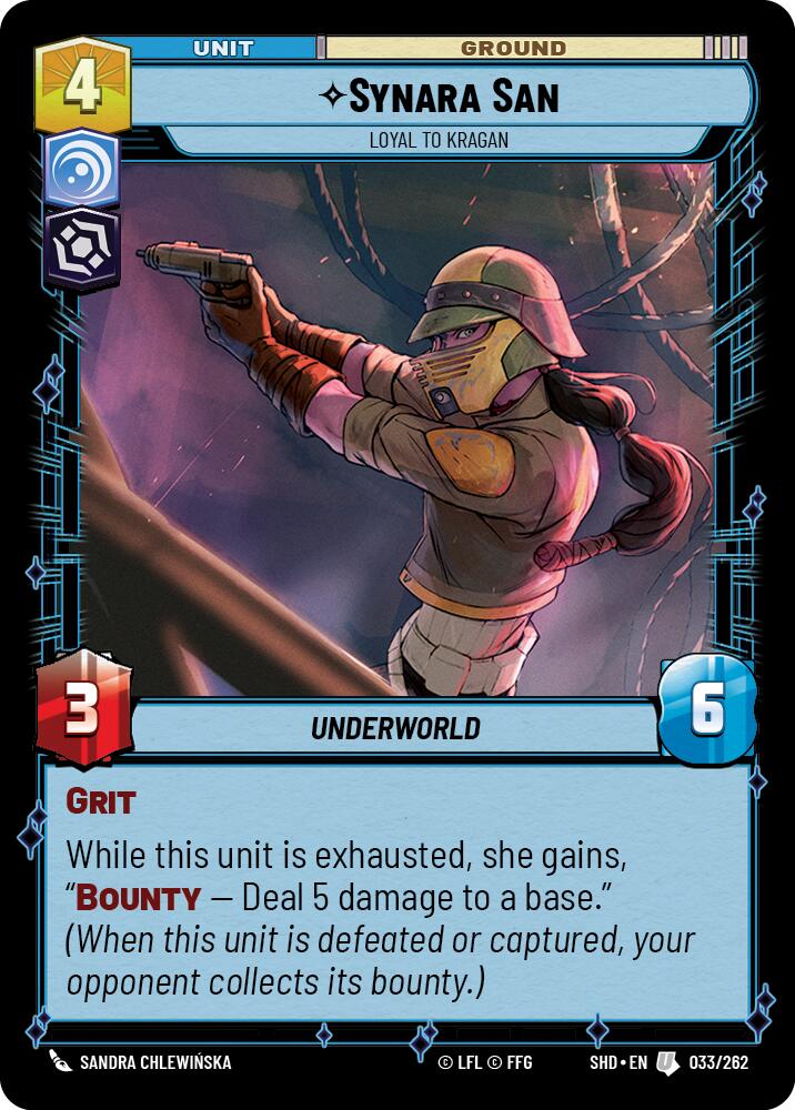 Synara San - Loyal to Kragan (033/262) - Shadows of the Galaxy