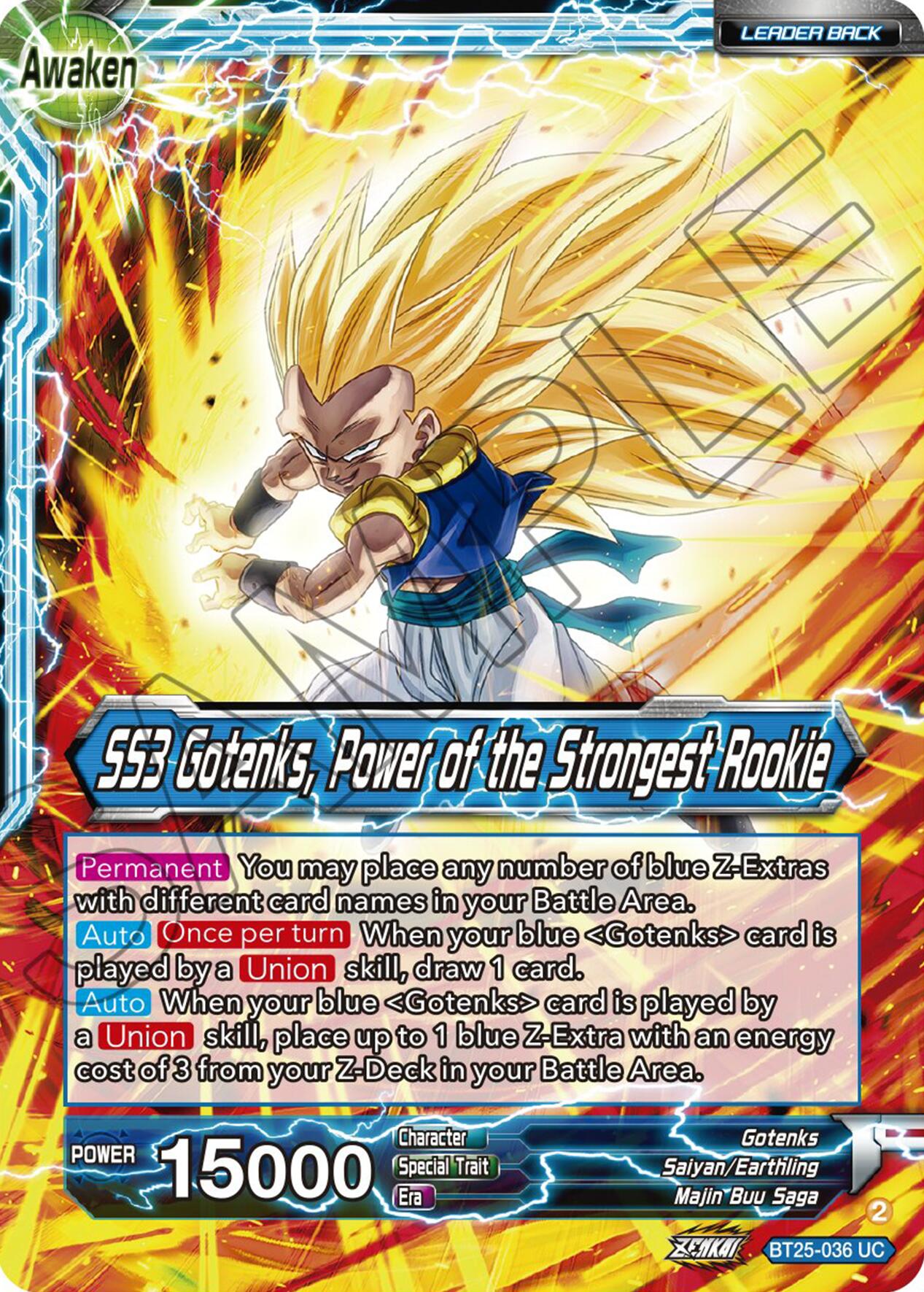 Gotenks // SS3 Gotenks, Power of the Strongest Rookie (BT25-036) [Legend of the Dragon Balls] Parallel Foil