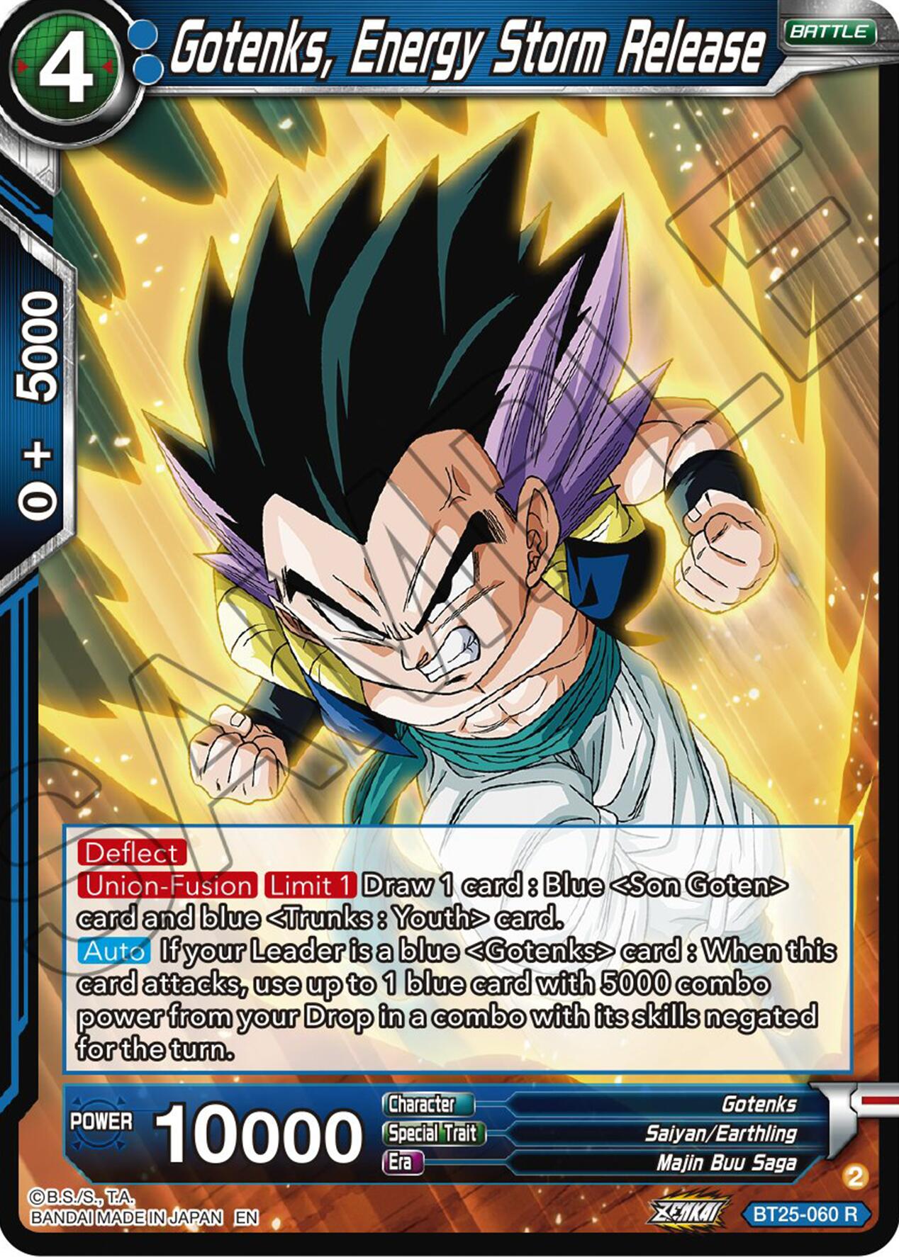 Gotenks, Energy Storm Release (BT25-060) [Legend of the Dragon Balls] Parallel Foil