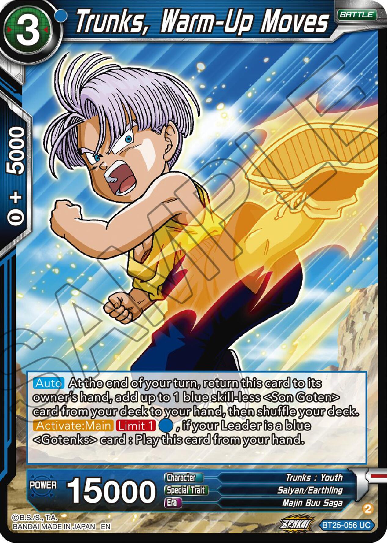 Trucks, Warm-Up Moves (BT25-056) [Legend of the Dragon Balls] Parallel Foil