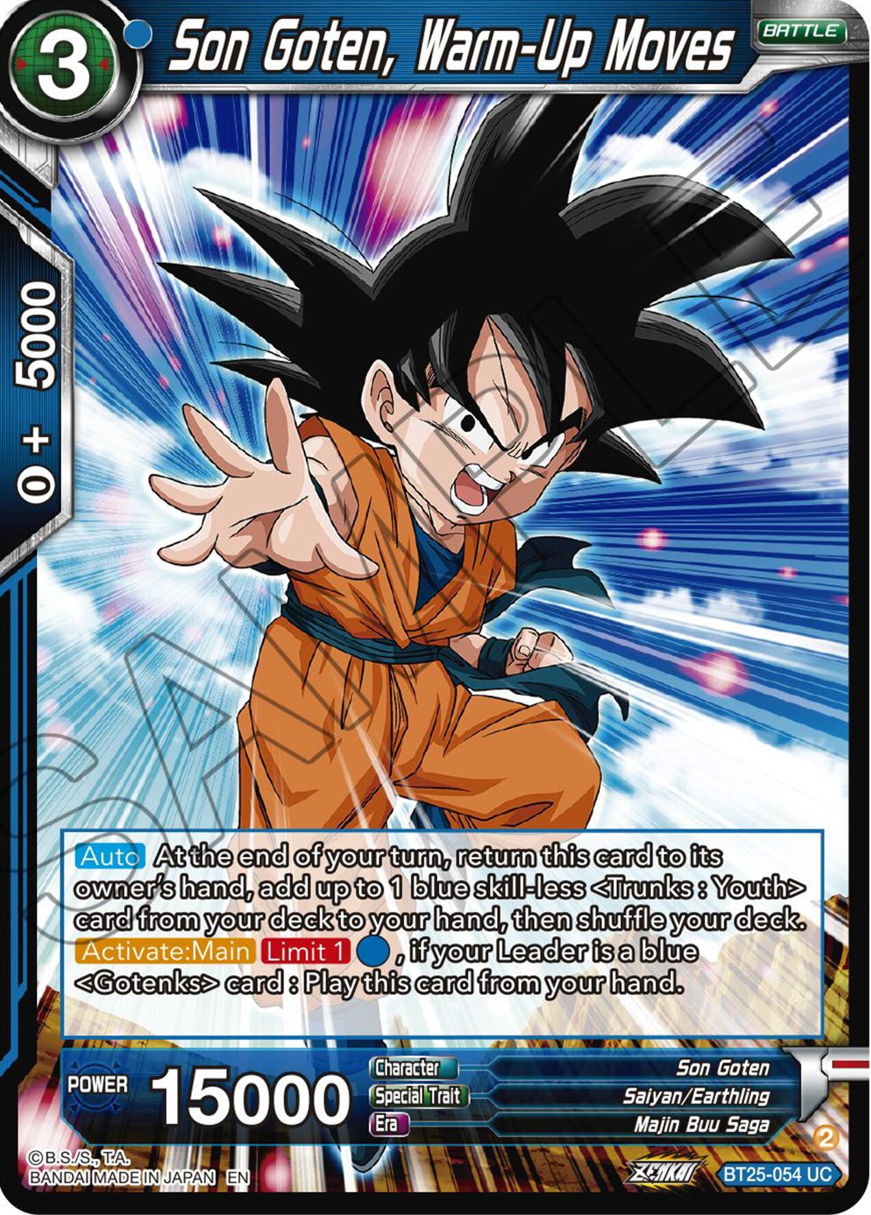 Son Goten, Warm-Up Moves (BT25-054) [Legend of the Dragon Balls] Parallel Foil