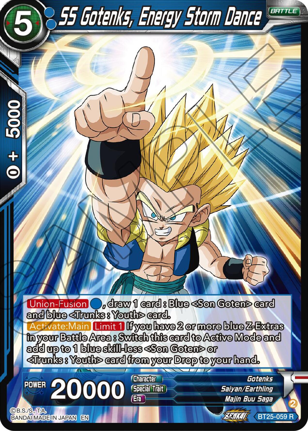 SS Gotenks, Energy Storm Dance (BT25-059) [Legend of the Dragon Balls] Parallel Foil