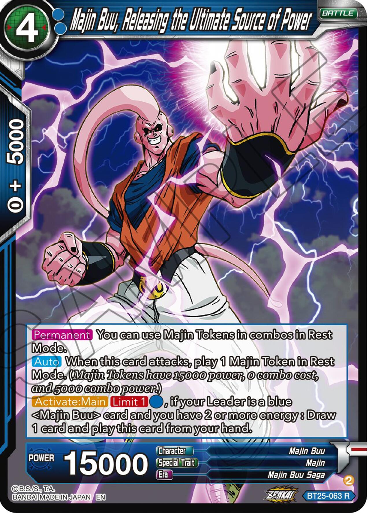 Majin Buu, Releasing the Ultimate Source of Power (BT25-063) [Legend of the Dragon Balls] Parallel Foil