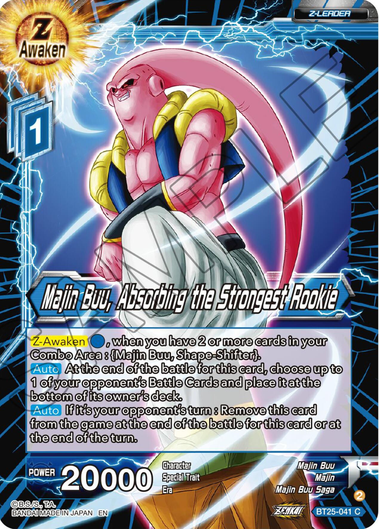Majin Buu, Absorbing the Strongest Rookie (BT25-041) [Legend of the Dragon Balls] Parallel Foil