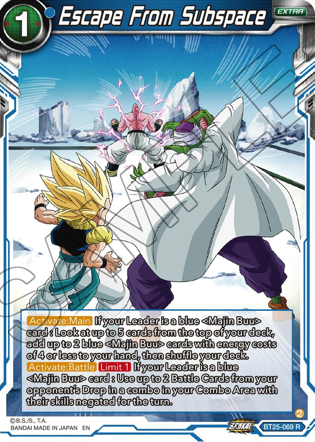 Escape From Subspace (BT25-069) [Legend of the Dragon Balls] Parallel Foil
