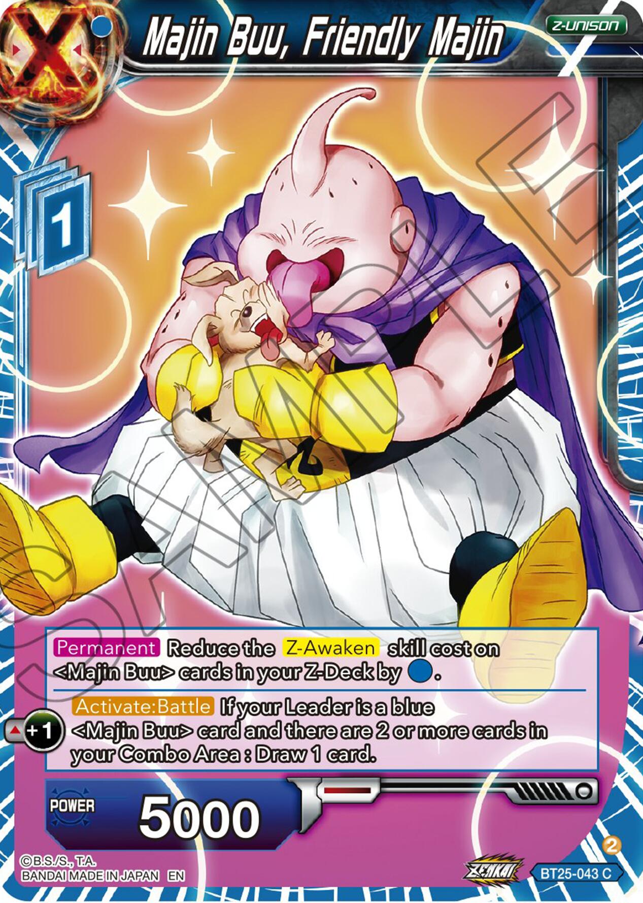 Majin Buu, Friendly Majin (BT25-043) [Legend of the Dragon Balls] Parallel Foil