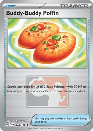 Buddy-Buddy Poffin 144/162 - League & Championship Cards Reverse Holofoil