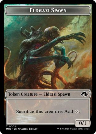 Eldrazi Spawn // Spirit (0028) Double-Sided Token (MH3-2 // 28) - Modern Horizons 3 Foil