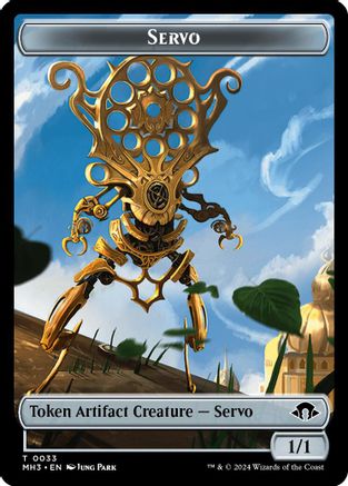 Servo // Blood Double-Sided Token (MH3-33 // 29) - Modern Horizons 3 Foil