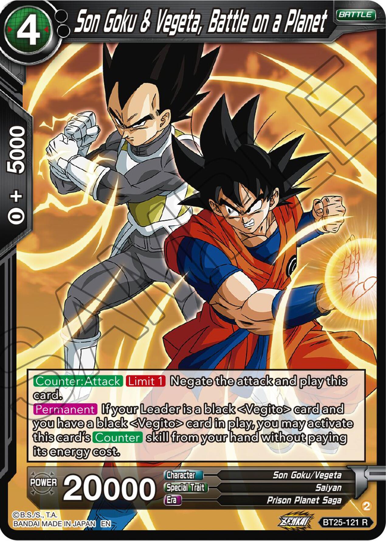 Son Goku & Vegeta, Battle on a Planet (BT25-121) [Legend of the Dragon Balls] Parallel Foil