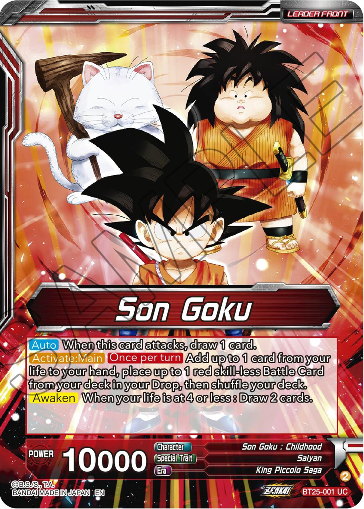 Son Goku // Son Goku, Face-Off With the Great Demon King (BT25-001) [Legend of the Dragon Balls] Parallel Foil