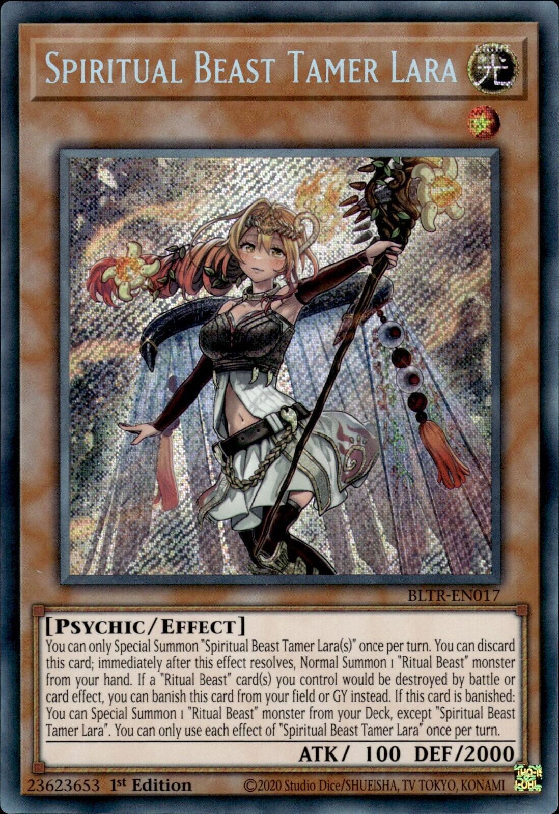 Spiritual Beast Tamer Lara (BLTR-EN017) - Battles of Legend: Terminal Revenge 1st Edition