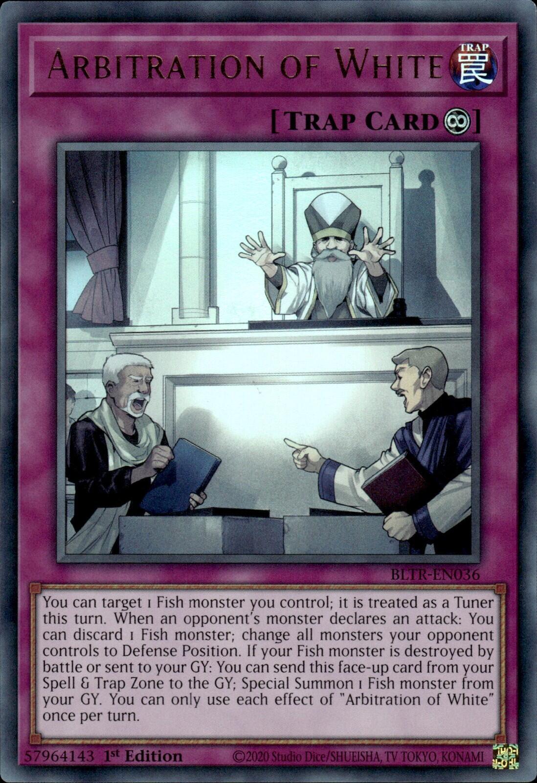 Arbitration of White (BLTR-EN036) - Battles of Legend: Terminal Revenge 1st Edition
