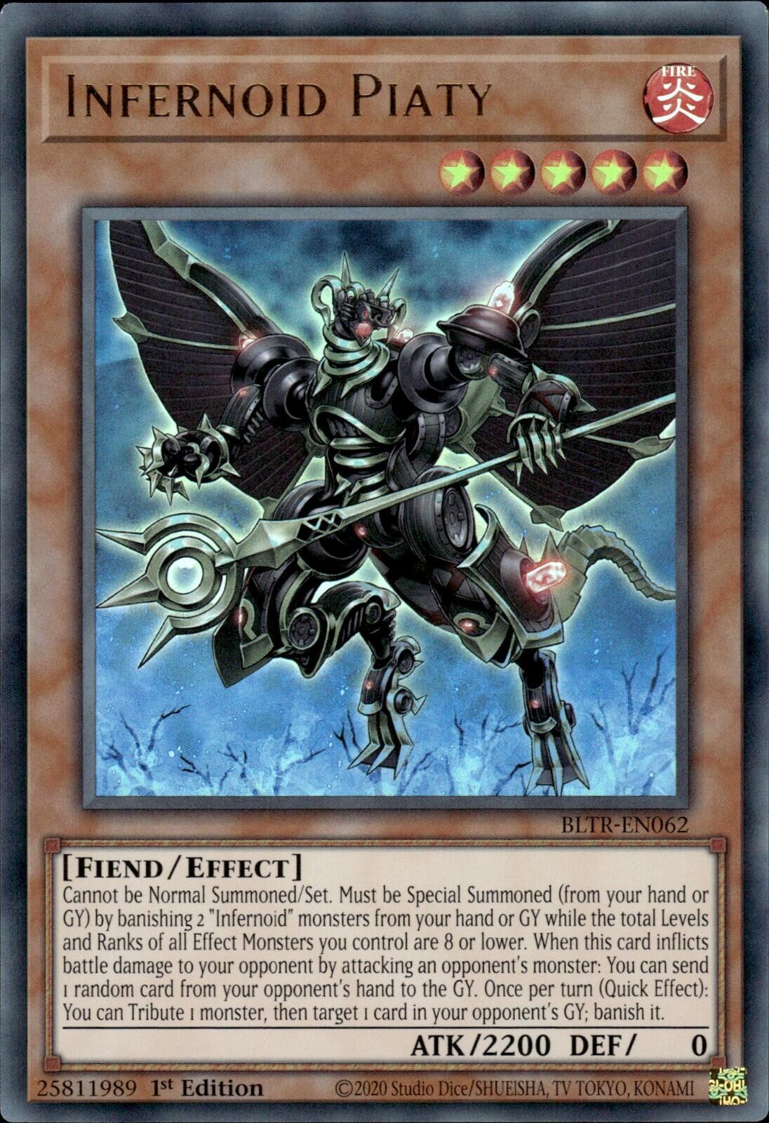 Infernoid Piaty (BLTR-EN062) - Battles of Legend: Terminal Revenge 1st Edition