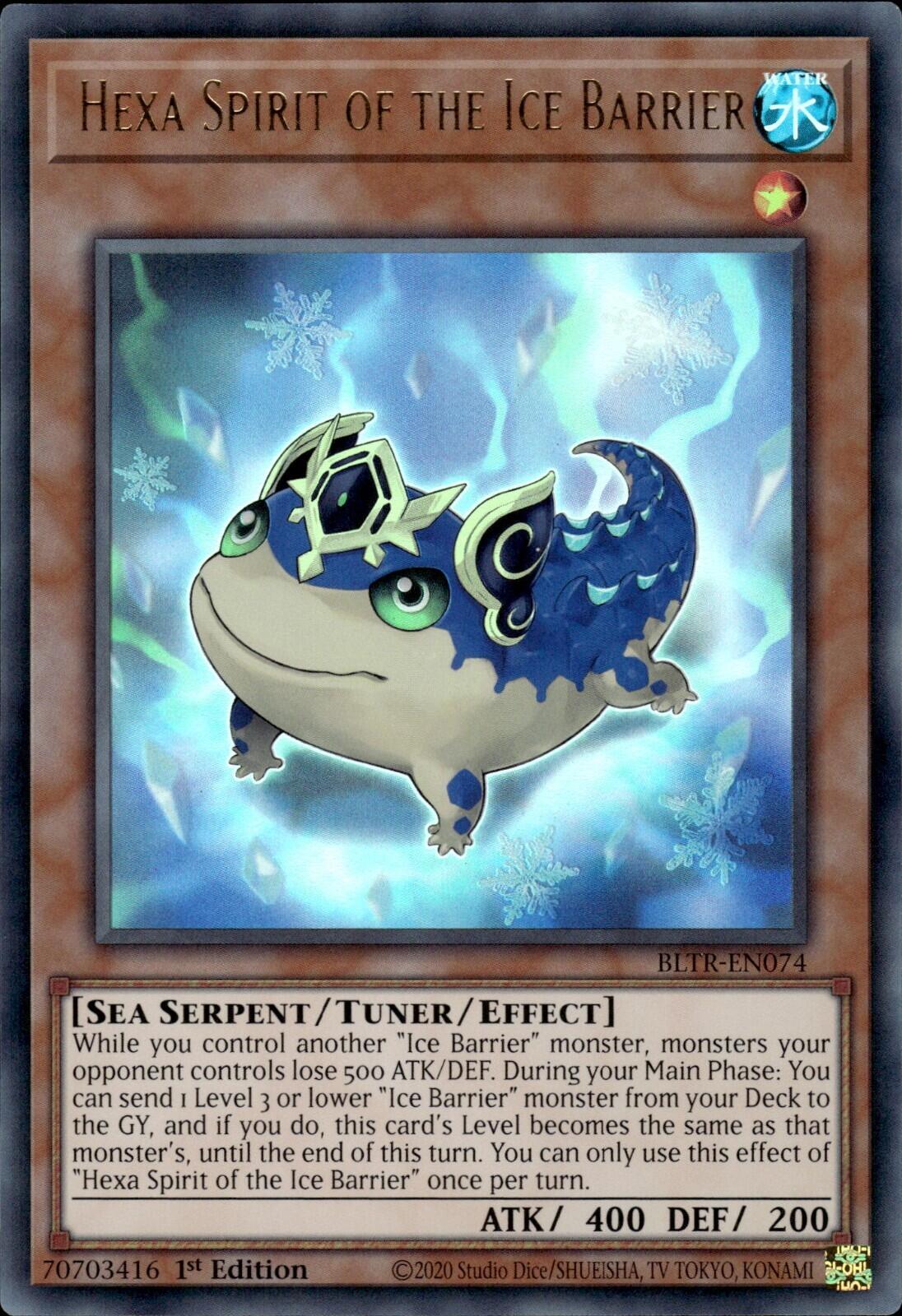 Hexa Spirit of the Ice Barrier (BLTR-EN074) - Battles of Legend: Terminal Revenge 1st Edition