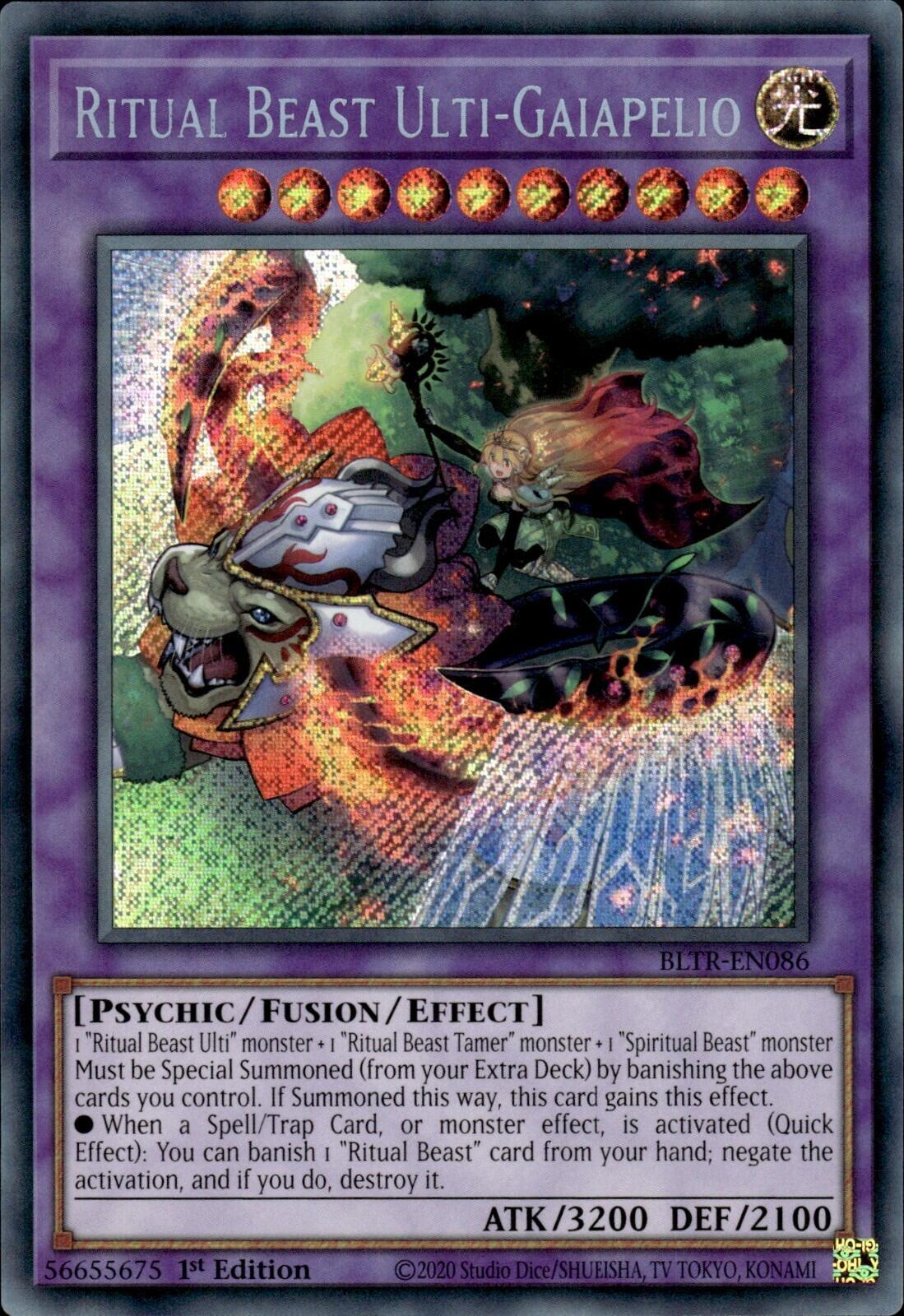 Ritual Beast Ulti-Gaiapelio (BLTR-EN086) - Battles of Legend: Terminal Revenge 1st Edition