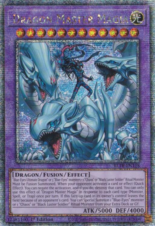 Dragon Master Magia (Quarter Century Secret Rare) (BLTR-EN118) - Battles of Legend: Terminal Revenge 1st Edition