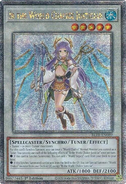 Ib the World Chalice Justiciar (Quarter Century Secret Rare) (BLTR-EN089) - Battles of Legend: Terminal Revenge 1st Edition