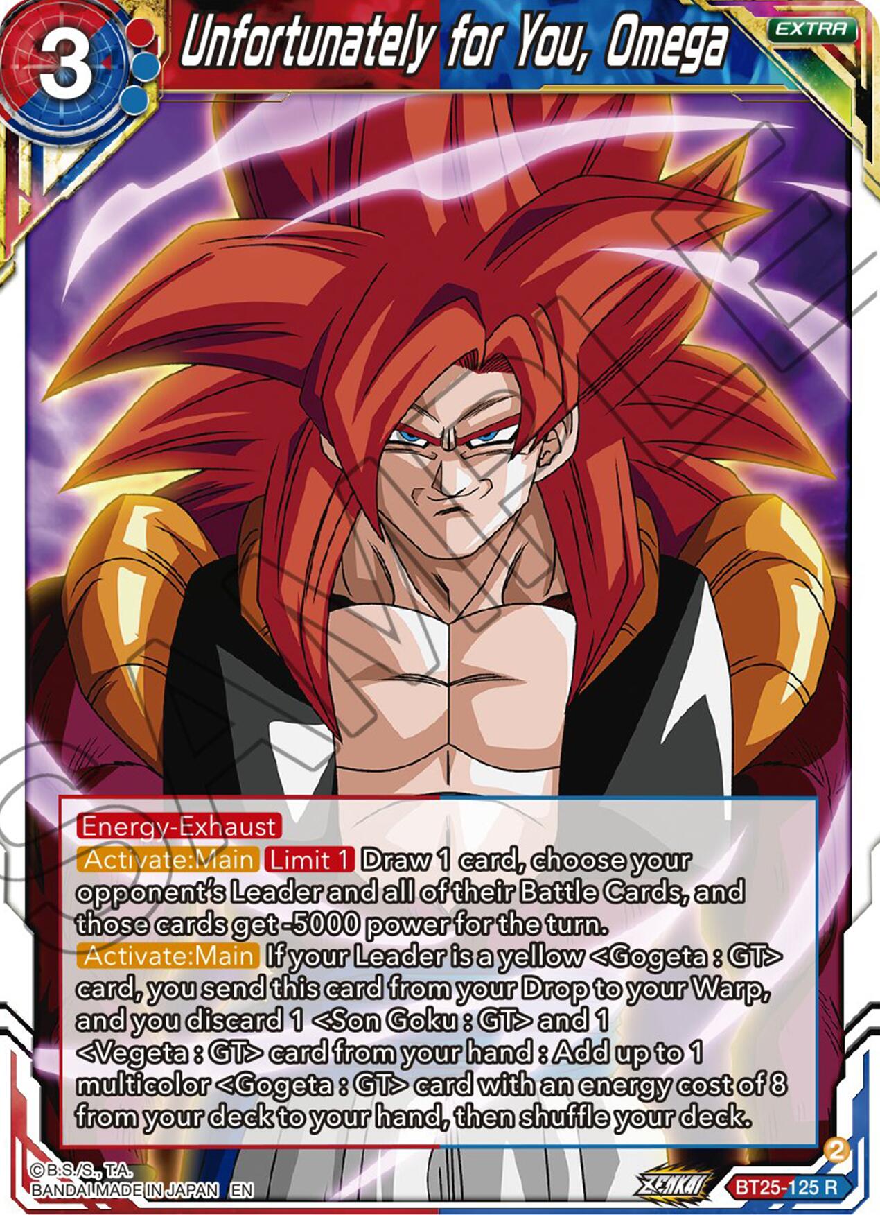 Unfortunately for You, Omega (BT25-125) [Legend of the Dragon Balls] Parallel Foil