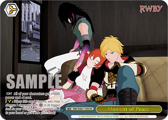 Moment of Peace (OFR) (RWBY/WXE01-11OFR OFR) - RWBY Premium Booster