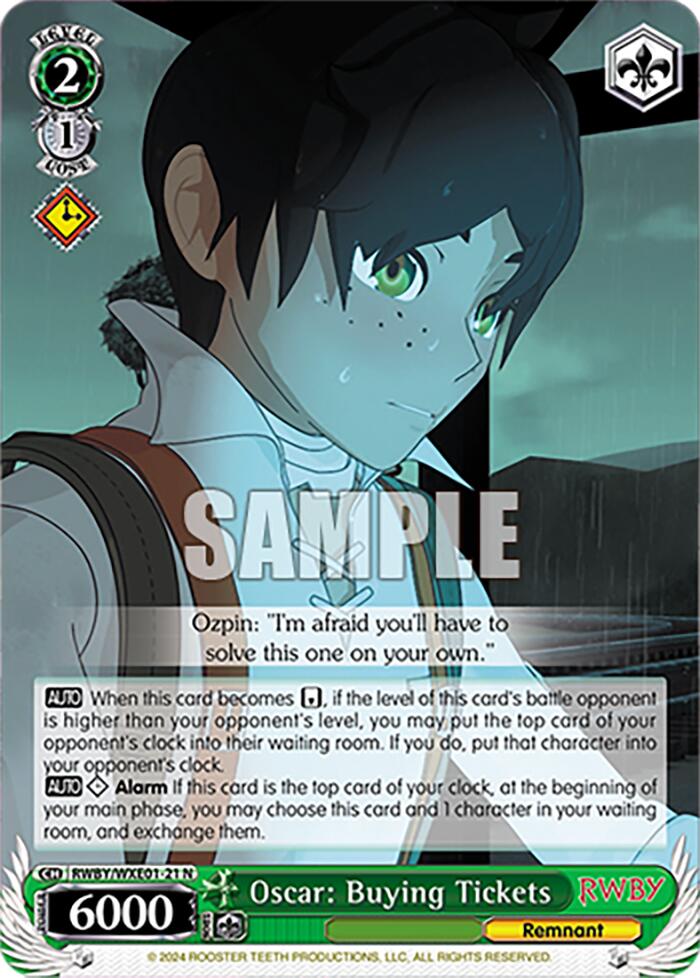 Oscar: Buying Tickets (RWBY/WXE01-21 N) - RWBY Premium Booster