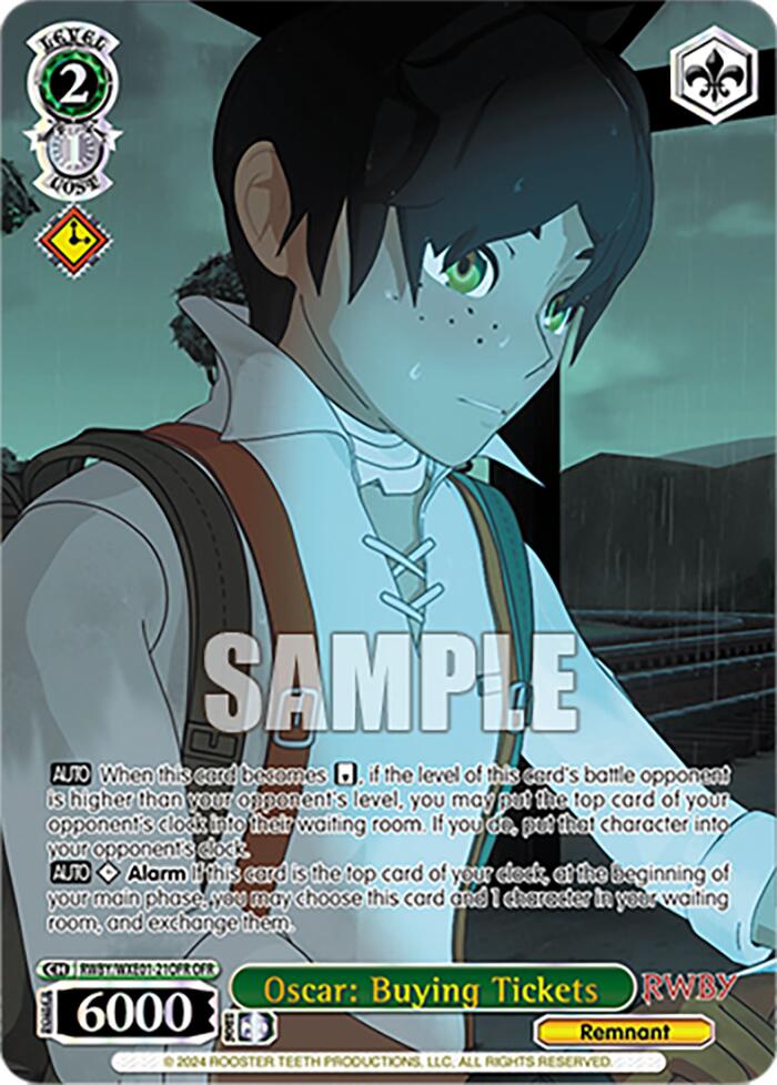 Oscar: Buying Tickets (OFR) (RWBY/WXE01-21OFR OFR) - RWBY Premium Booster