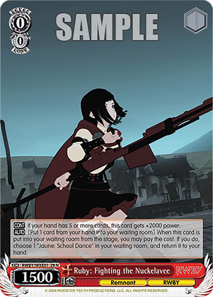 Ruby: Fighting the Nuckelavee (RWBY/WXE01-29 N) - RWBY Premium Booster