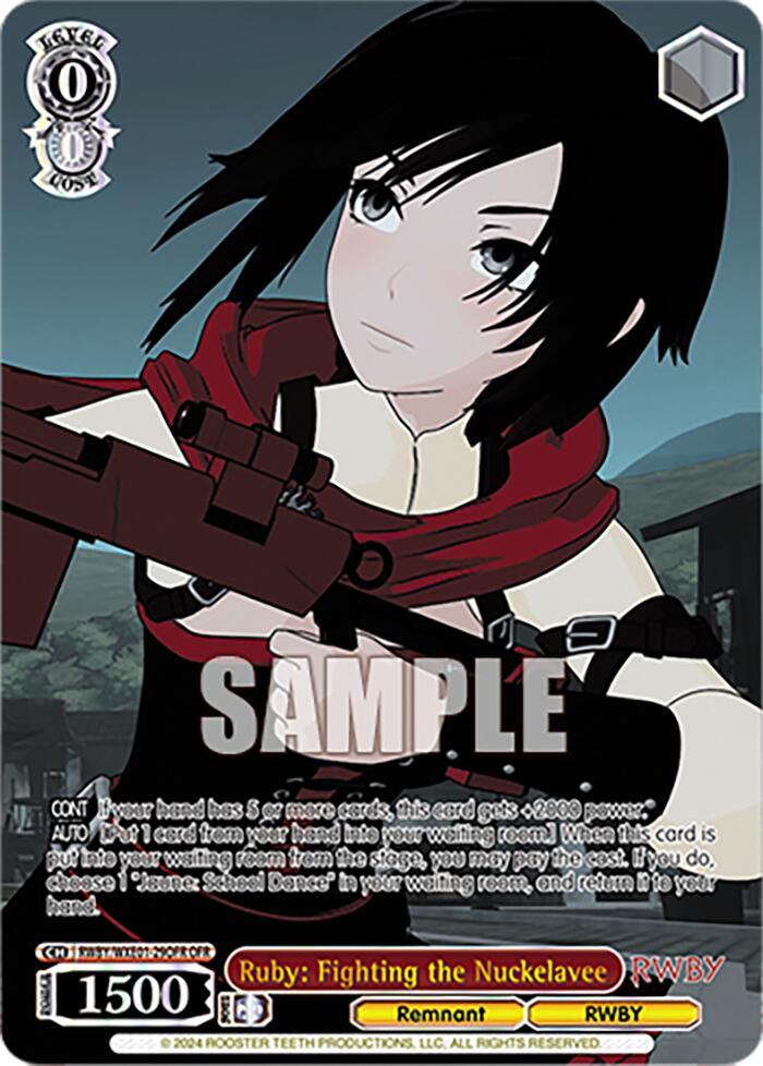Ruby: Fighting the Nuckelavee (OFR) (RWBY/WXE01-29OFR OFR) - RWBY Premium Booster