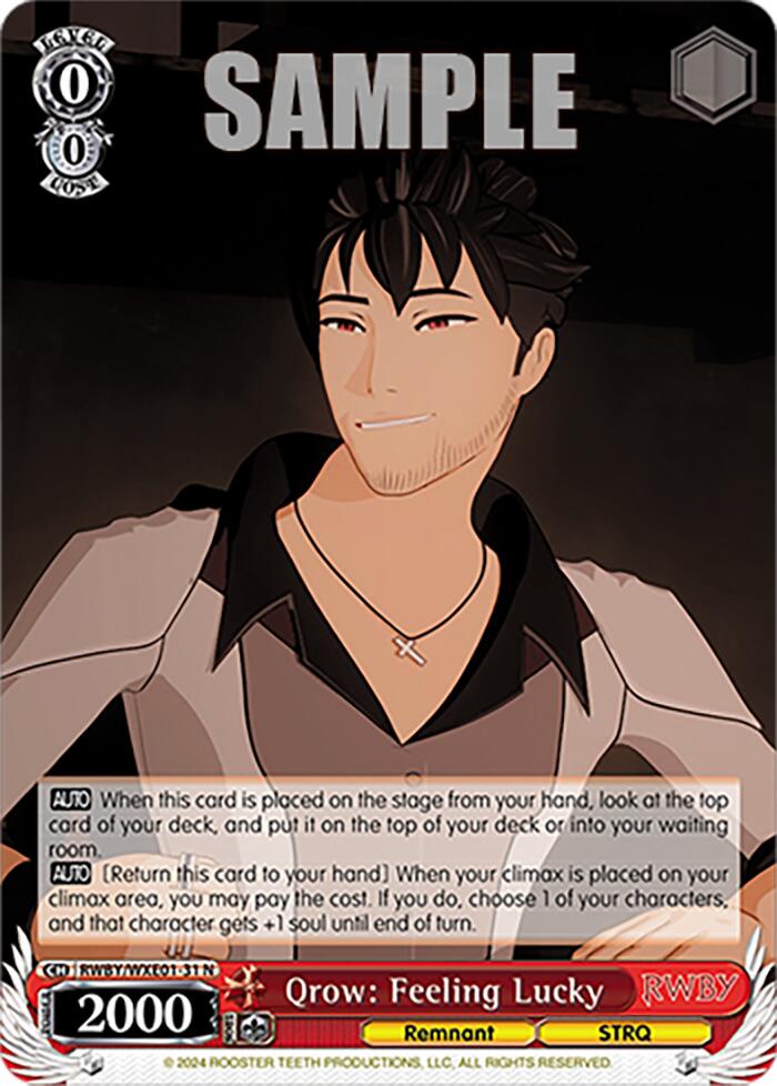 Qrow: Feeling Lucky (RWBY/WXE01-31 N) - RWBY Premium Booster