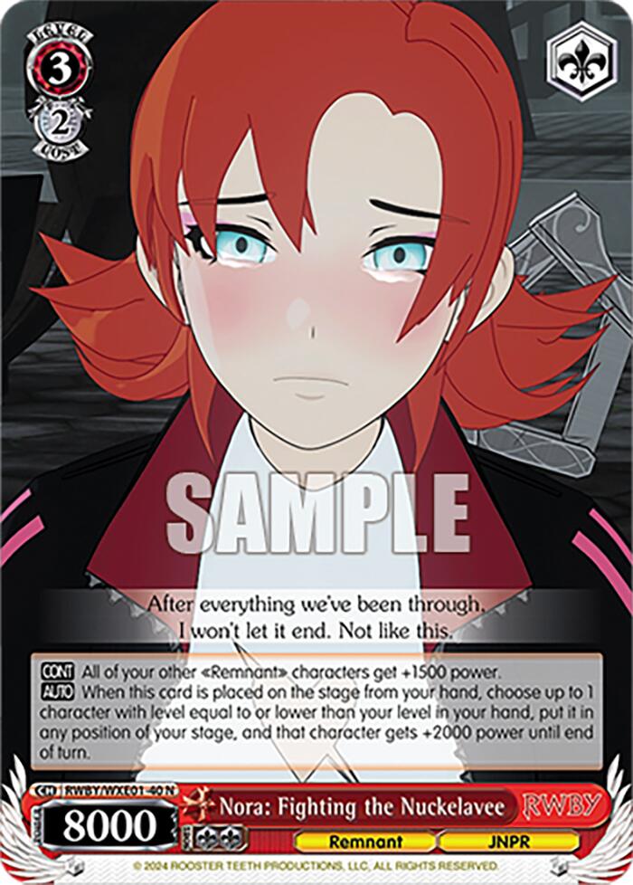 Nora: Fighting the Nuckelavee (RWBY/WXE01-40 N) - RWBY Premium Booster