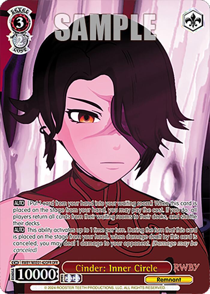 Cinder: Inner Circle (OFR) (RWBY/WXE01-42OFR OFR) - RWBY Premium Booster