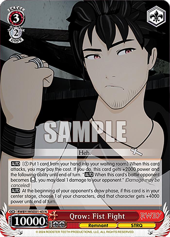 Qrow: Fist Fight (RWBY/WXE01-43 N) - RWBY Premium Booster