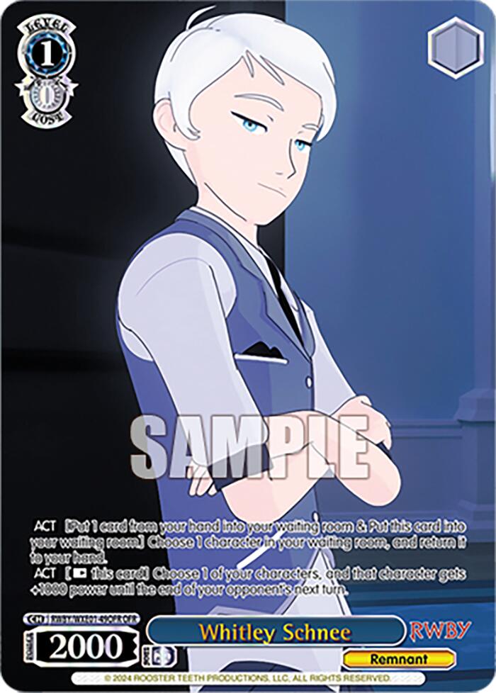 Whitley Schnee (OFR) (RWBY/WXE01-49OFR OFR) - RWBY Premium Booster